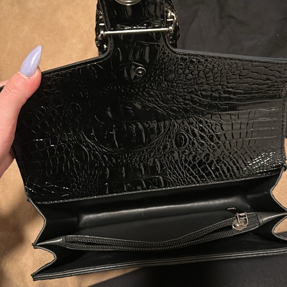 Black leather handbag - Picture 2 of 4